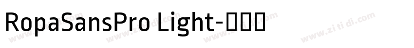 RopaSansPro Light字体转换